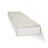 Whitewashed Wood Floating Wall Shelf - Small